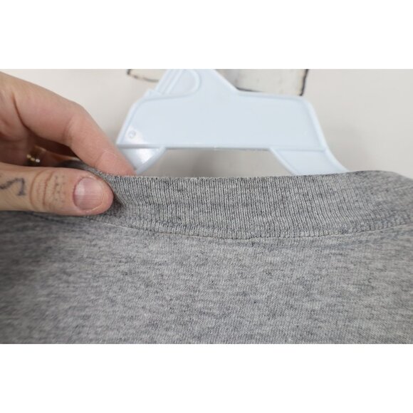 Vintage Y2K Nike Mens XL Distressed Travis Scott Mini Swoosh Striped T-Shirt - Picture 13 of 16